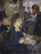 Pierre Renoir At the Cafe oil